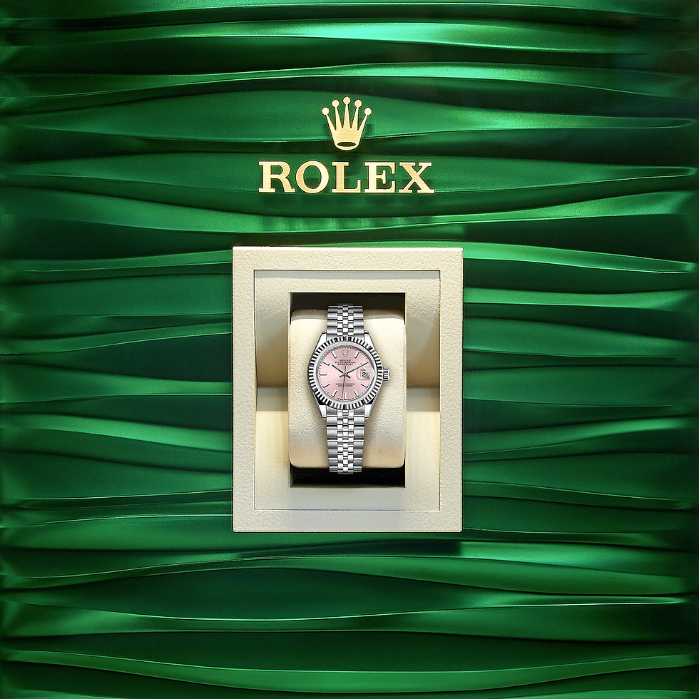 Thumbnail: Rolex Lady-Datejust 28, Oystersteel and 18k White Gold Ref# 279174-0001