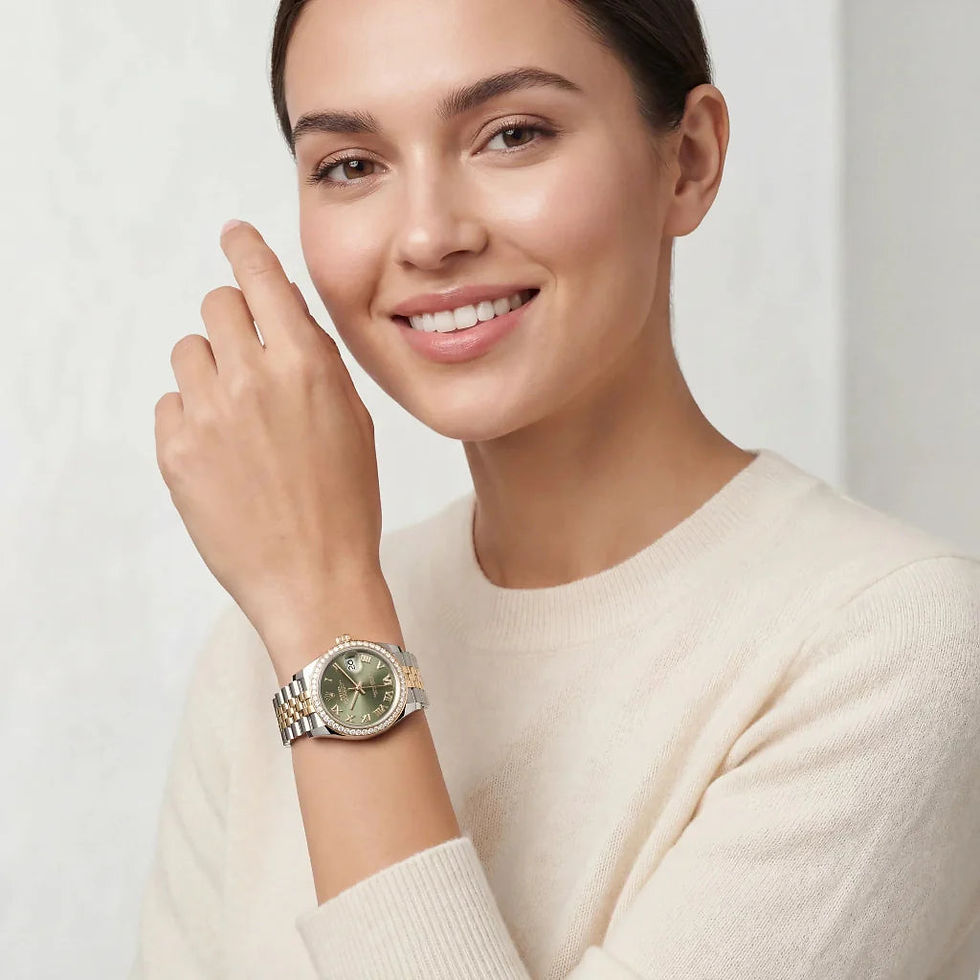 Thumbnail: Rolex Datejust Green Dial Watch