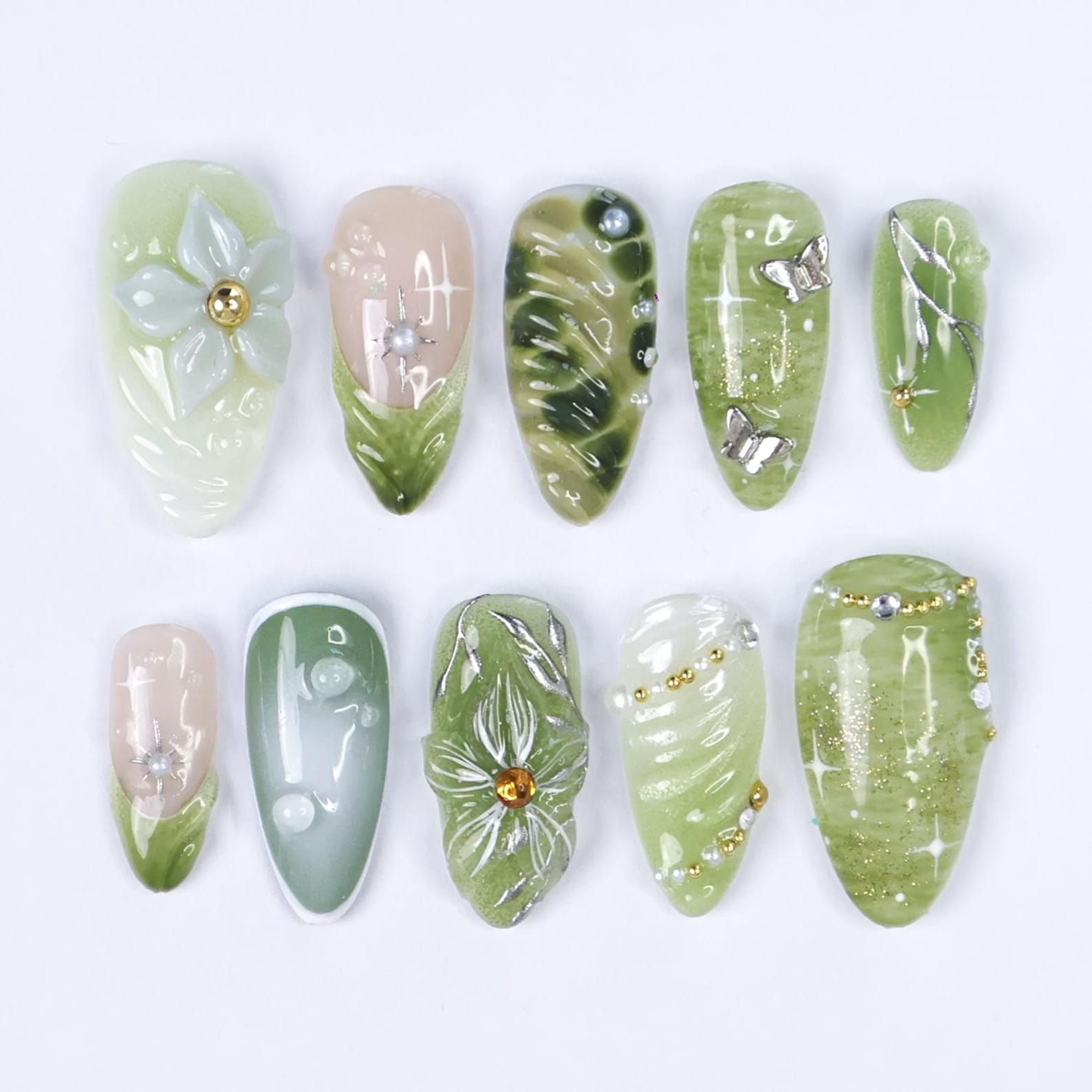 press on nails, custom nails, fake nails, Nails Art