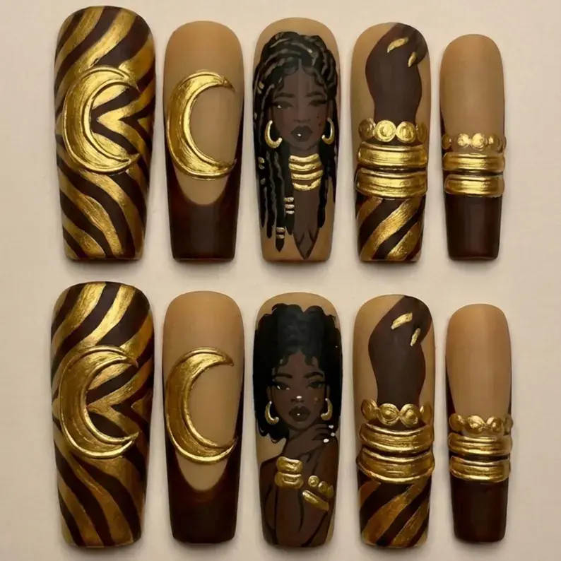 press on nails, custom press on nails, fake nails, Nails Art