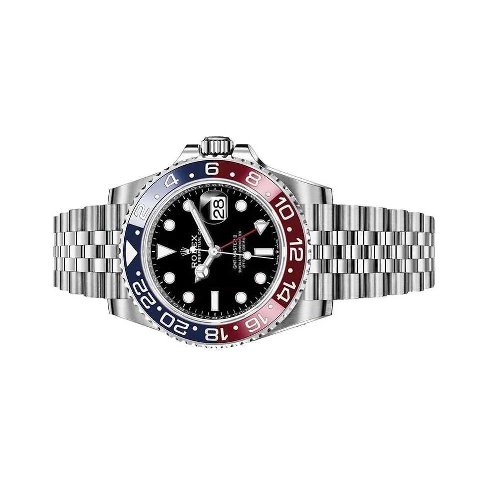 Thumbnail: Rolex Dual Time Travel Automatic Men’s Watch With 24-Hour Rotating Bezel