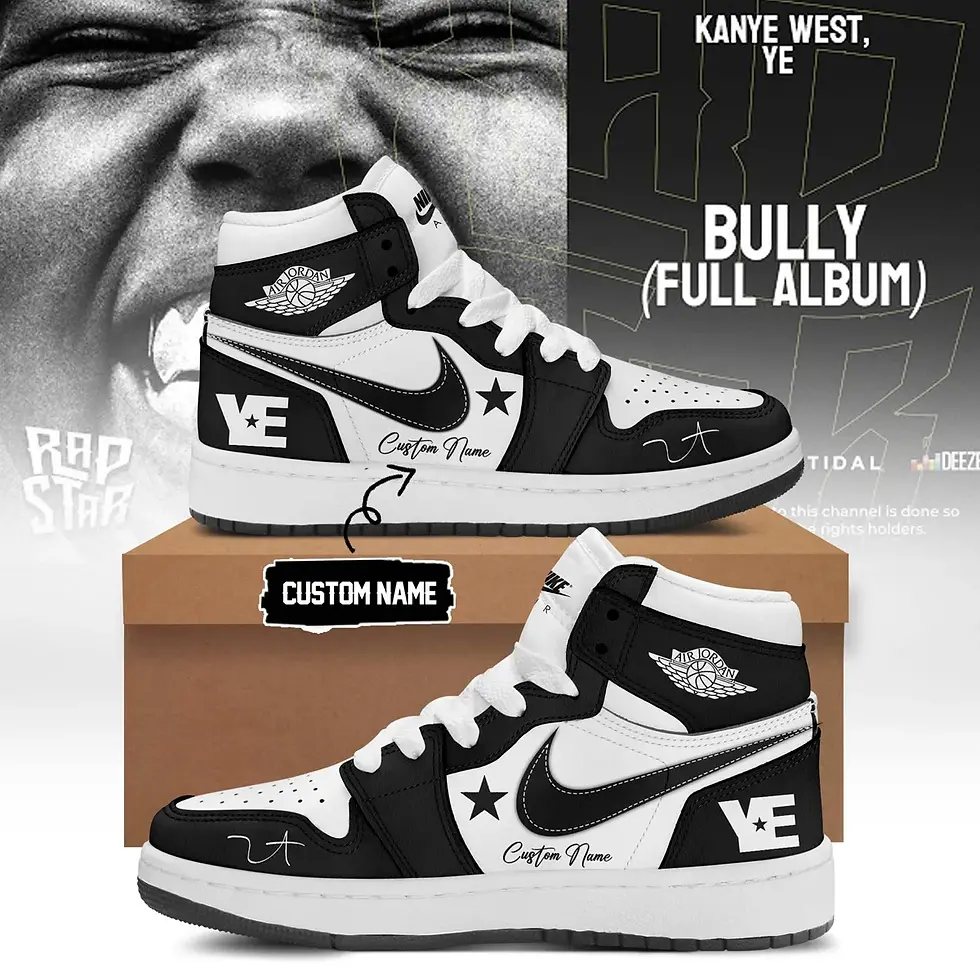 Thumbnail: Ye tour Custom Air Force 1 - Air Jordan 1 Shoes Sneaker