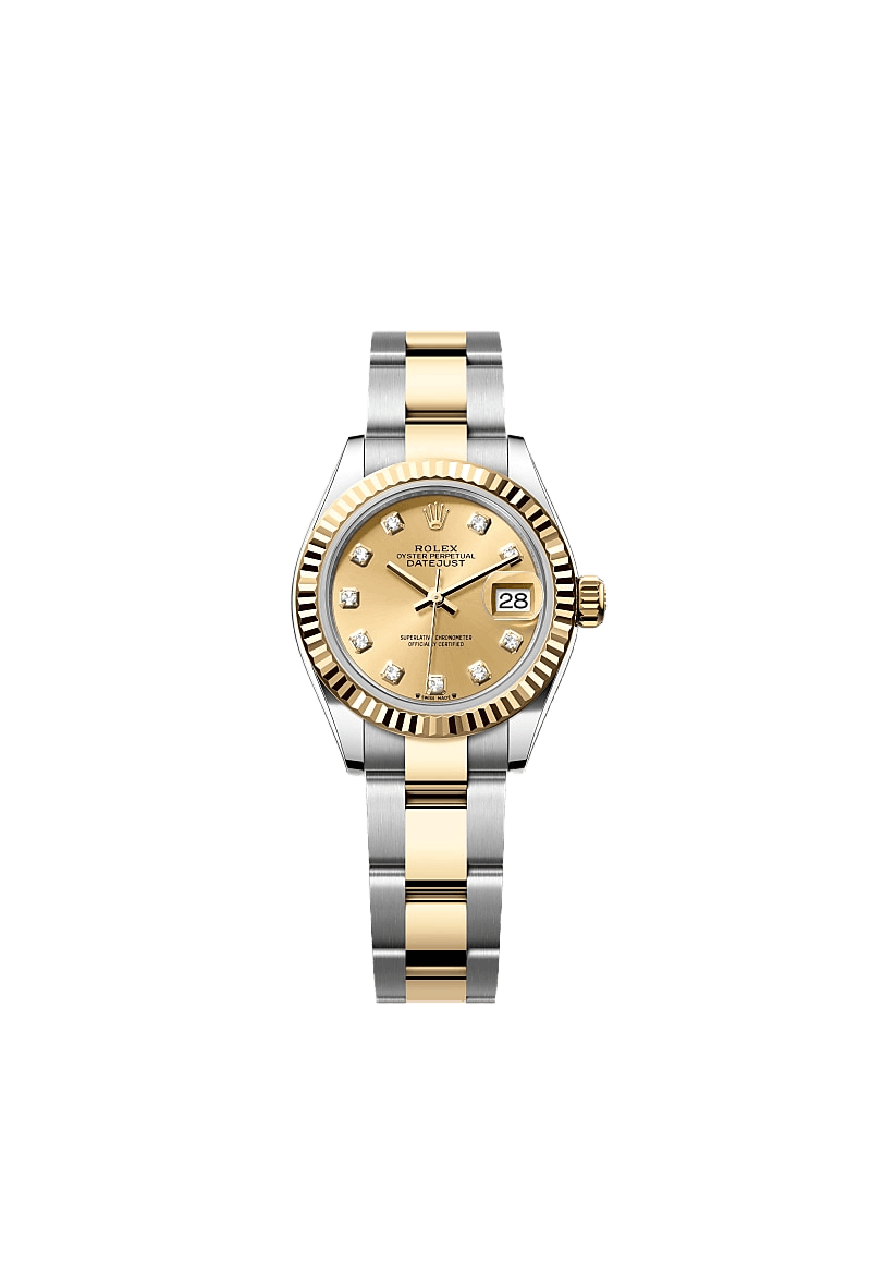 Rolex Lady-Datejust Oyster, 28 mm, Oystersteel and yellow gold Ref# 279173-0012
