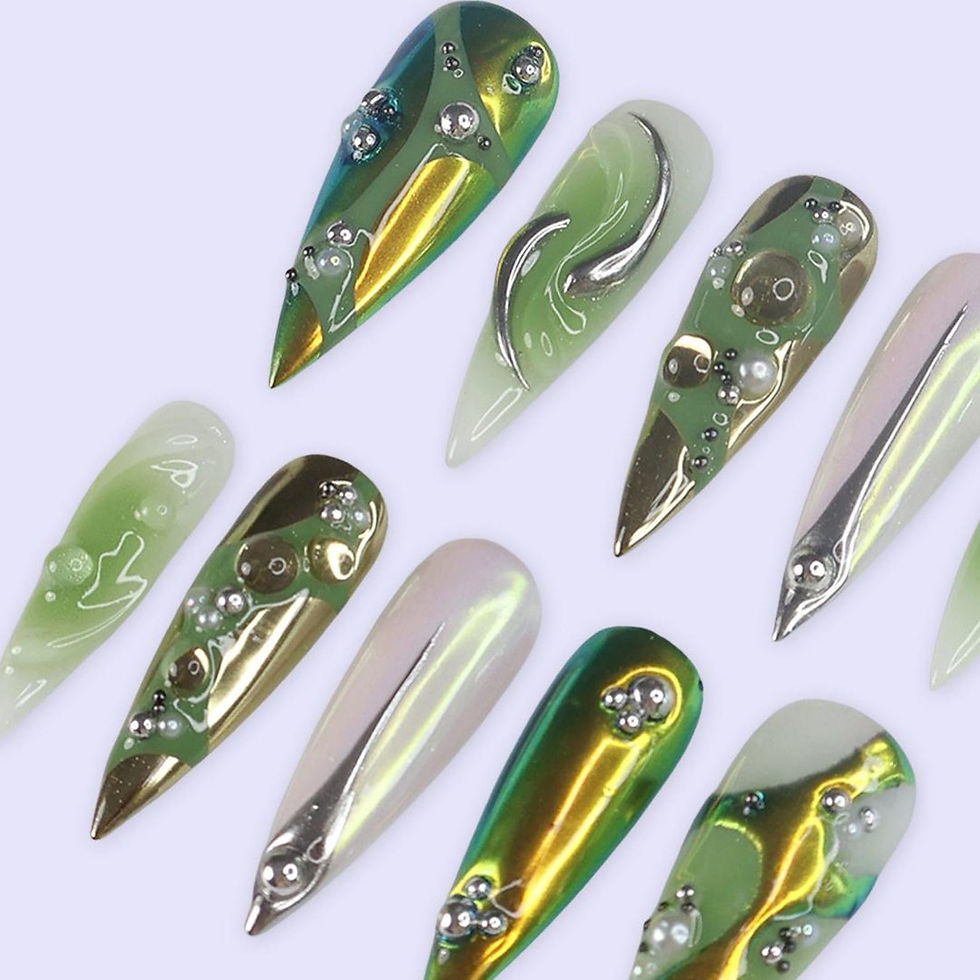 Thumbnail: press on nails, custom nails, fake nails, Nails Art, custom nail