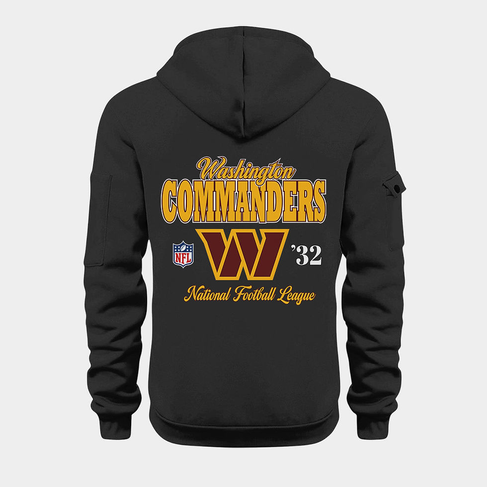 Thumbnail: Washington Commanders Black Quarter Zip Hoodie