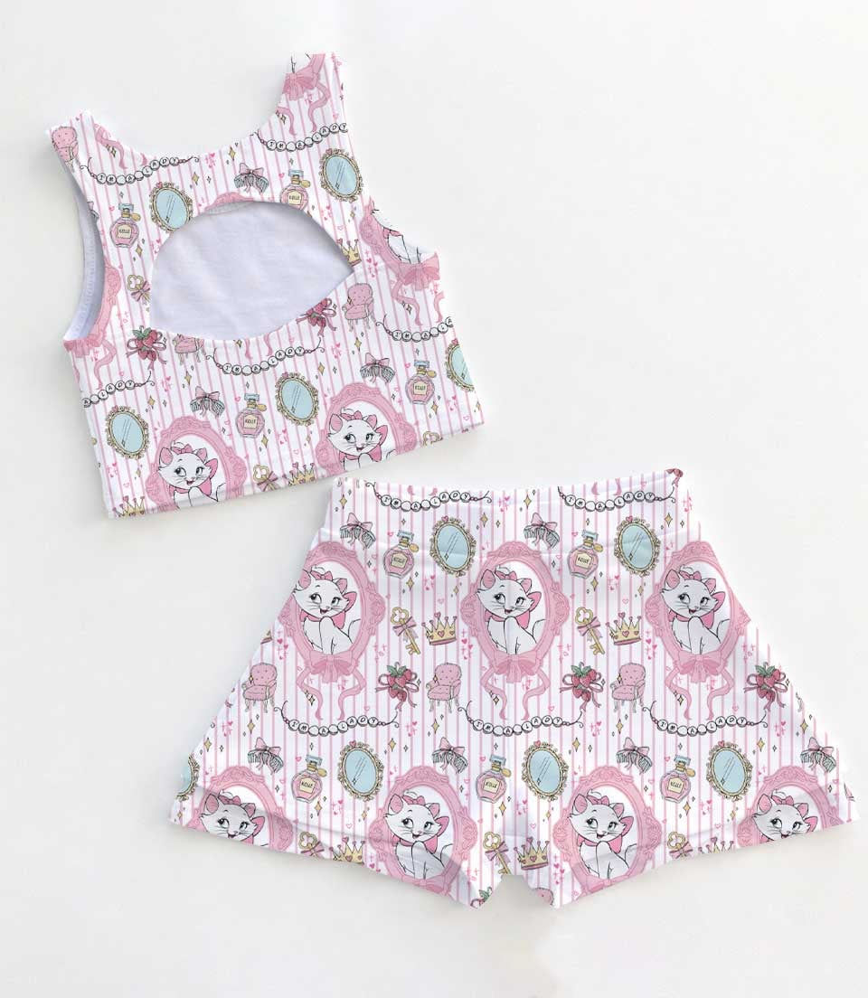 Thumbnail: Cat Marie Aristocats Family Vacation Outfit, Dress Set