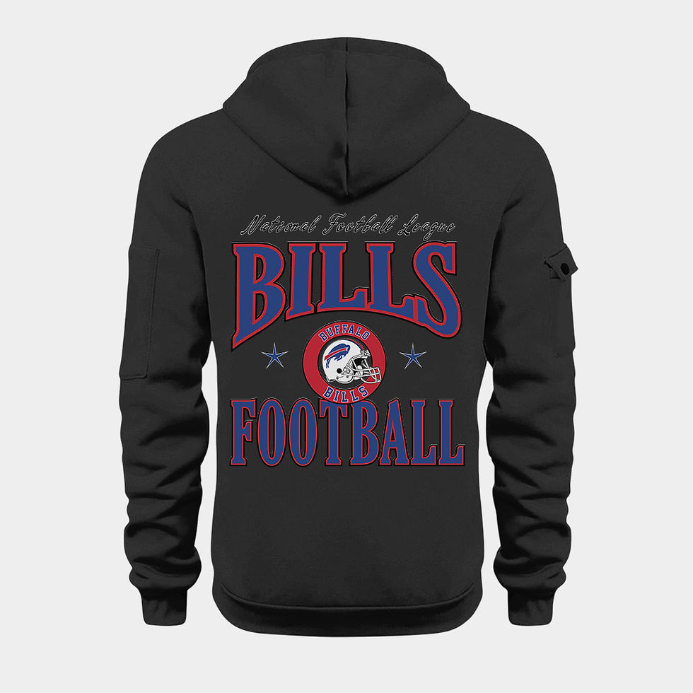Thumbnail: Buffalo Bills Black Quarter Zip Hoodie