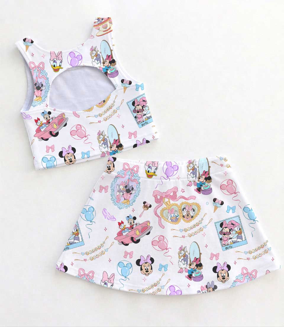 Thumbnail: Coquette Bows Minnie Daisy Set And Bestie Magic Kingdom, Tennis Dress