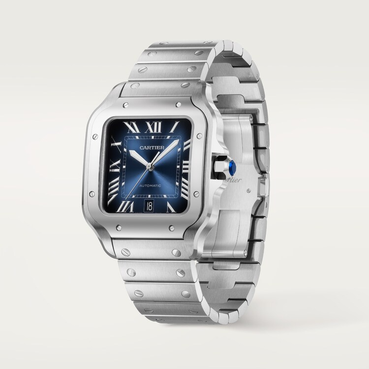 Thumbnail: Cartier Santos, Stainless Steel, 39.8mm Ref# WSSA0071
