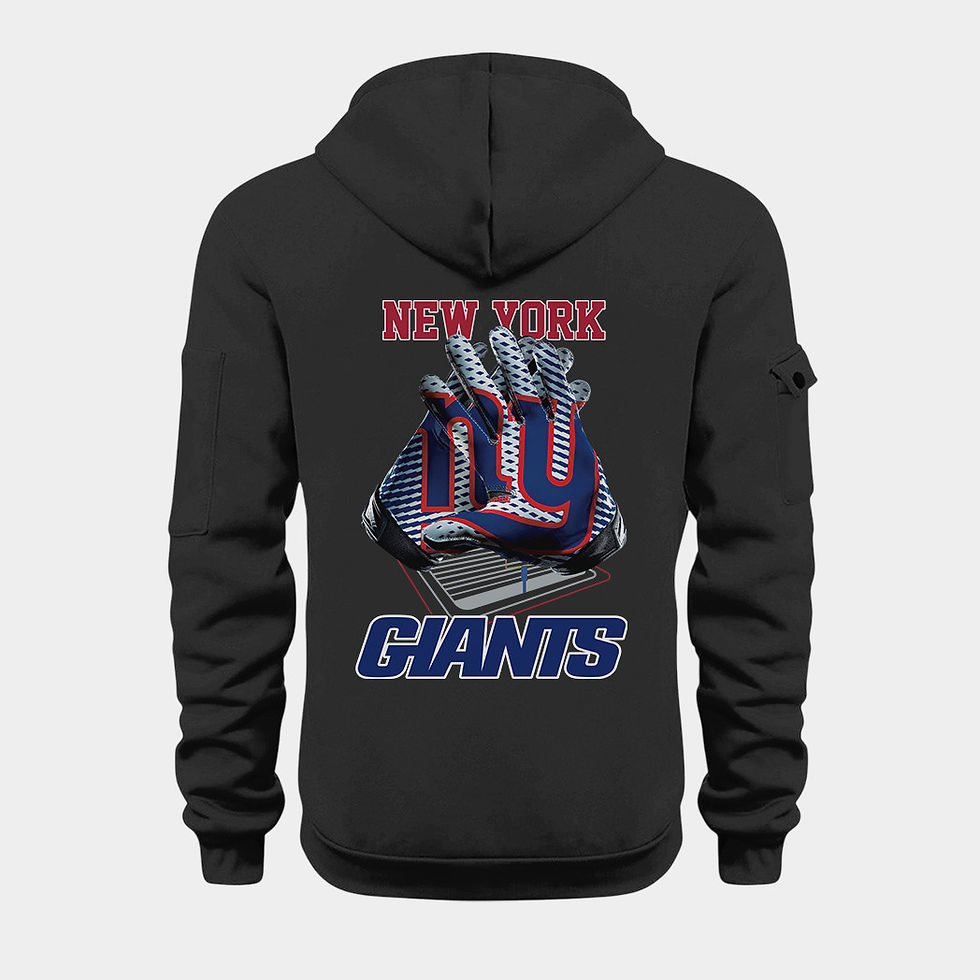 Thumbnail: New York Giants Black Quarter Zip Hoodie