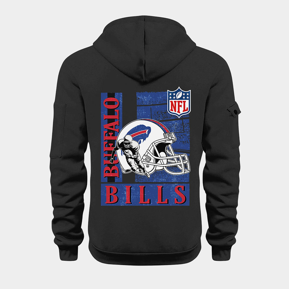 Thumbnail: Buffalo Bills Black Quarter Zip Hoodie