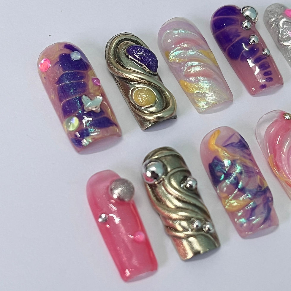 Thumbnail: press on nails, custom nails, fake nails, Nails Art