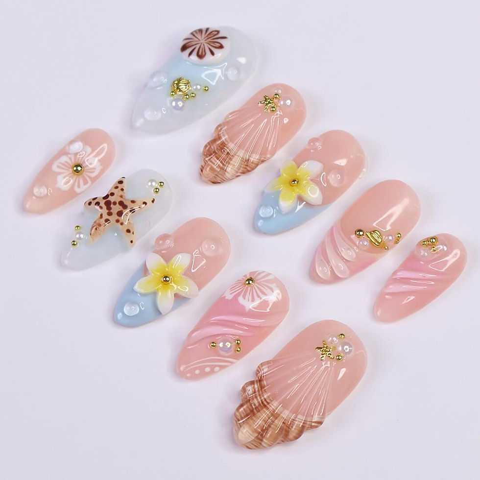 Thumbnail: press on nails, custom press on nails, fake nails, Nails Art