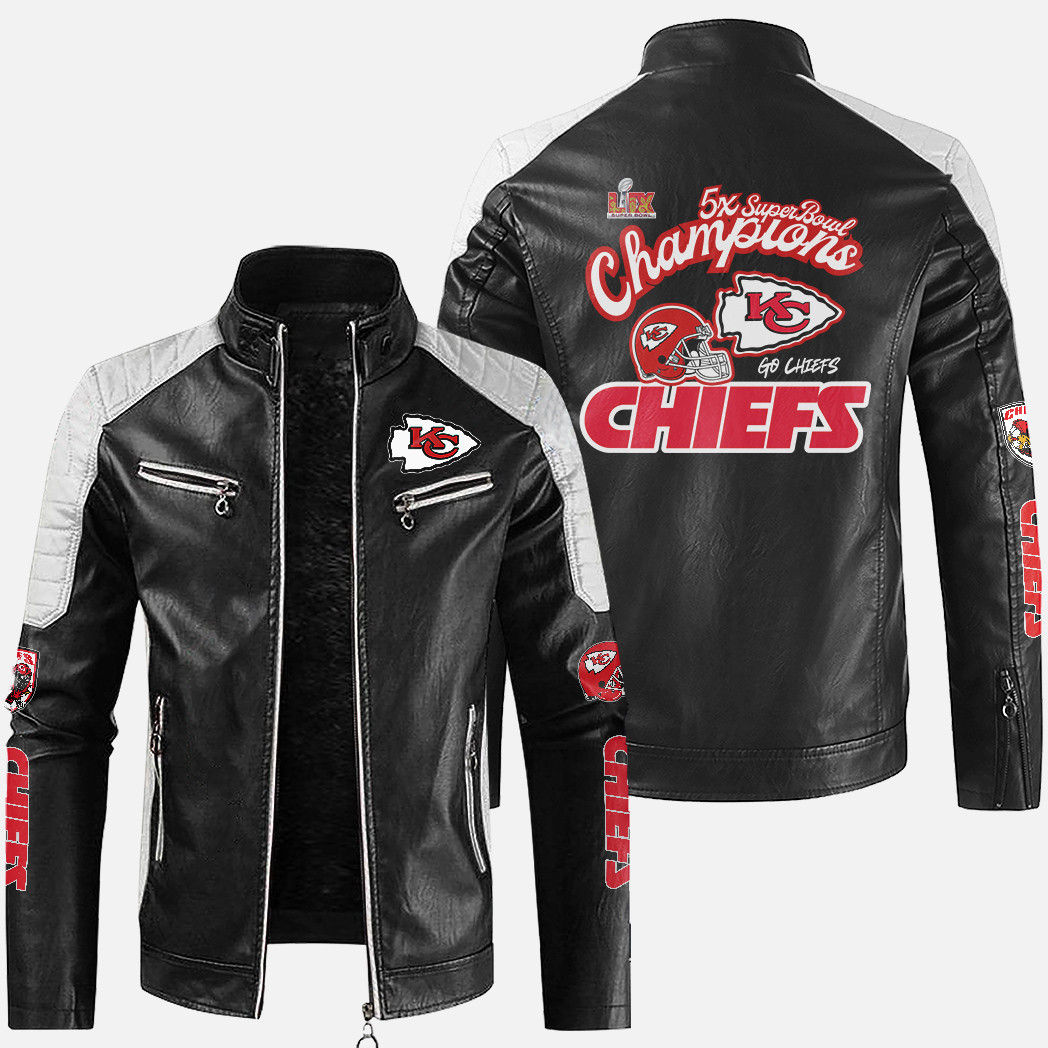 Kansas City Chiefs 2024-2025 Super Bowl LIX Champions 5X Win Pride Team Motorcyc