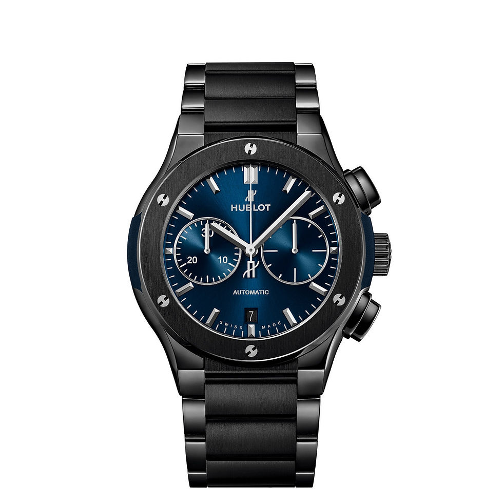 Thumbnail: Hublot Classic Fusion Chronograph 45mm Ceramic Blue Ref# 520.CM.7170.CM
