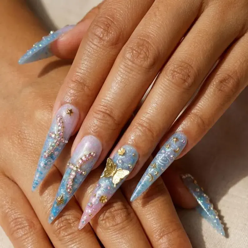 press on nails, custom press on nails, fake nails, Nails Art