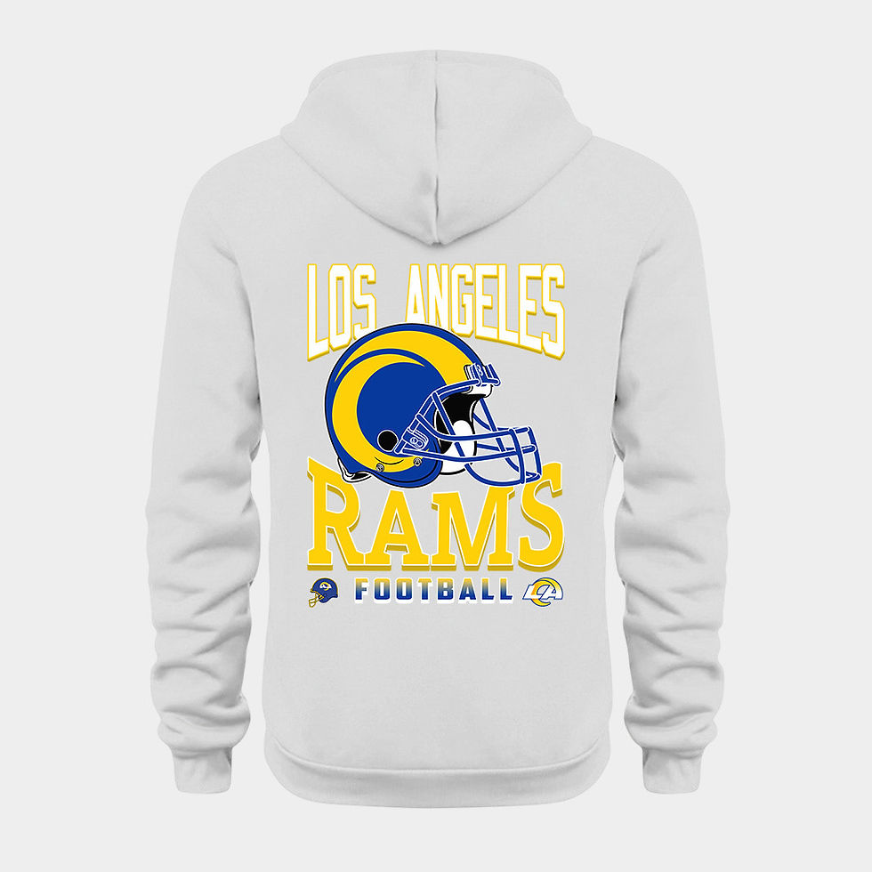 Thumbnail: Los Angeles Rams White Quarter Zip Hoodie