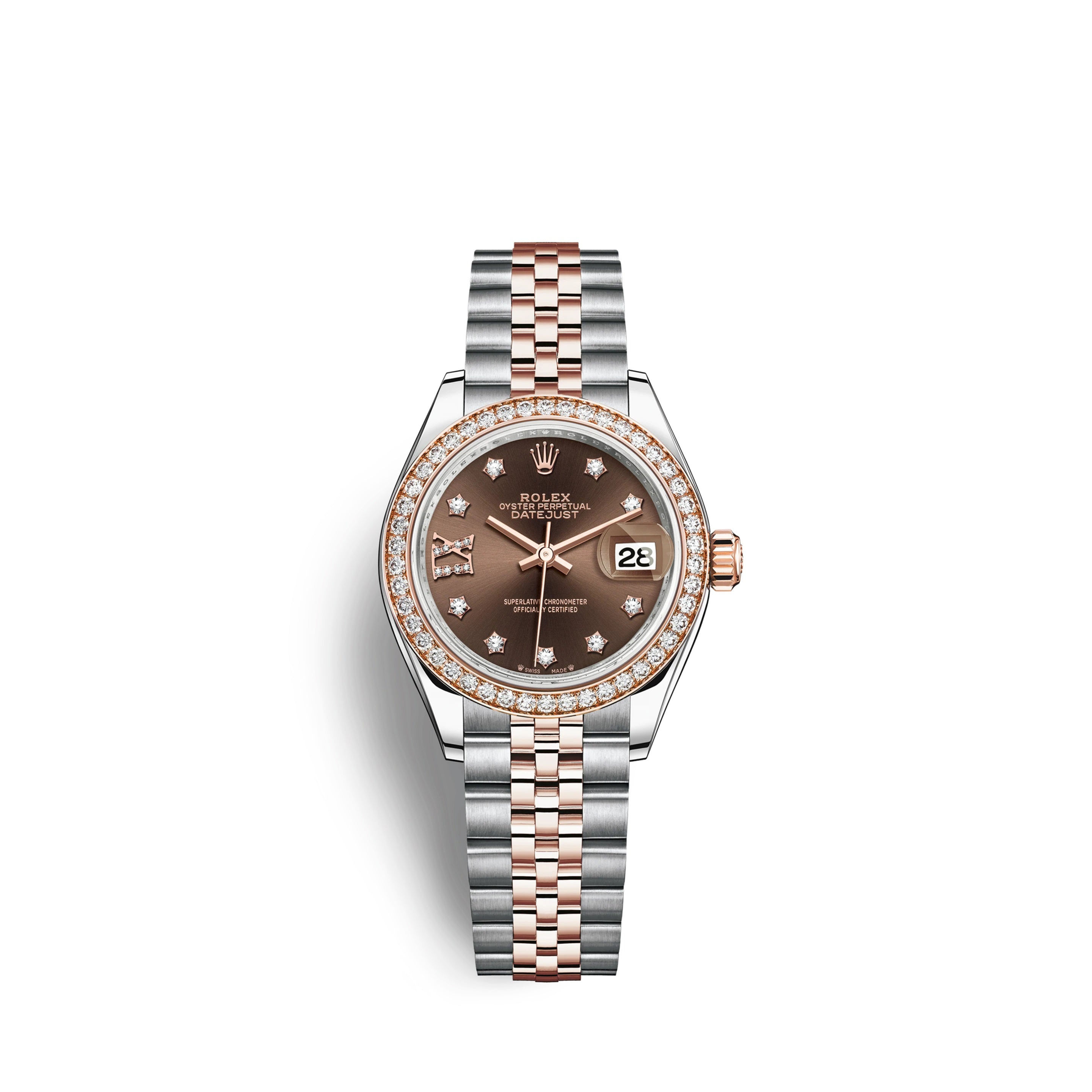 Rolex Lady-Datejust 28, Oystersteel and 18k Everose Gold Ref# 279381RBR-0003