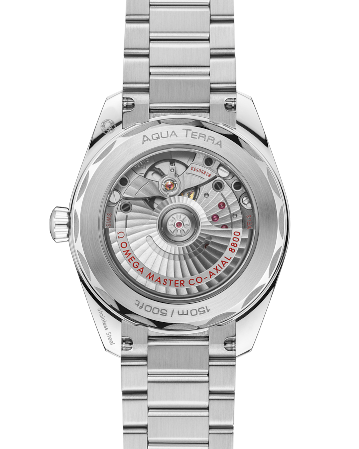 Thumbnail: Omega Seamaster Aqua Terra Shades 38 mm, steel on steel, Lavender Dial