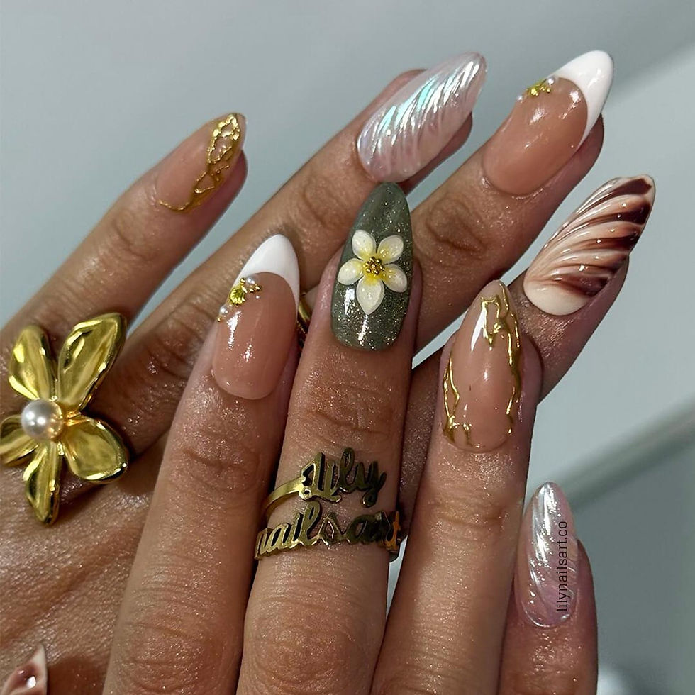 Thumbnail: press on nails, custom press on nails, fake nails, Nails Art