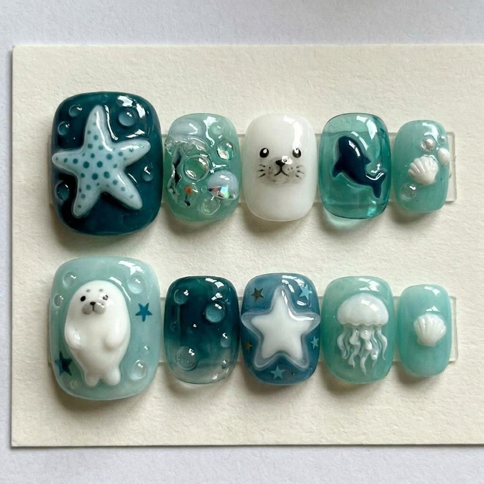 Thumbnail: press on nails, custom nails, fake nails, Nails Art, custom nail, Gift for her