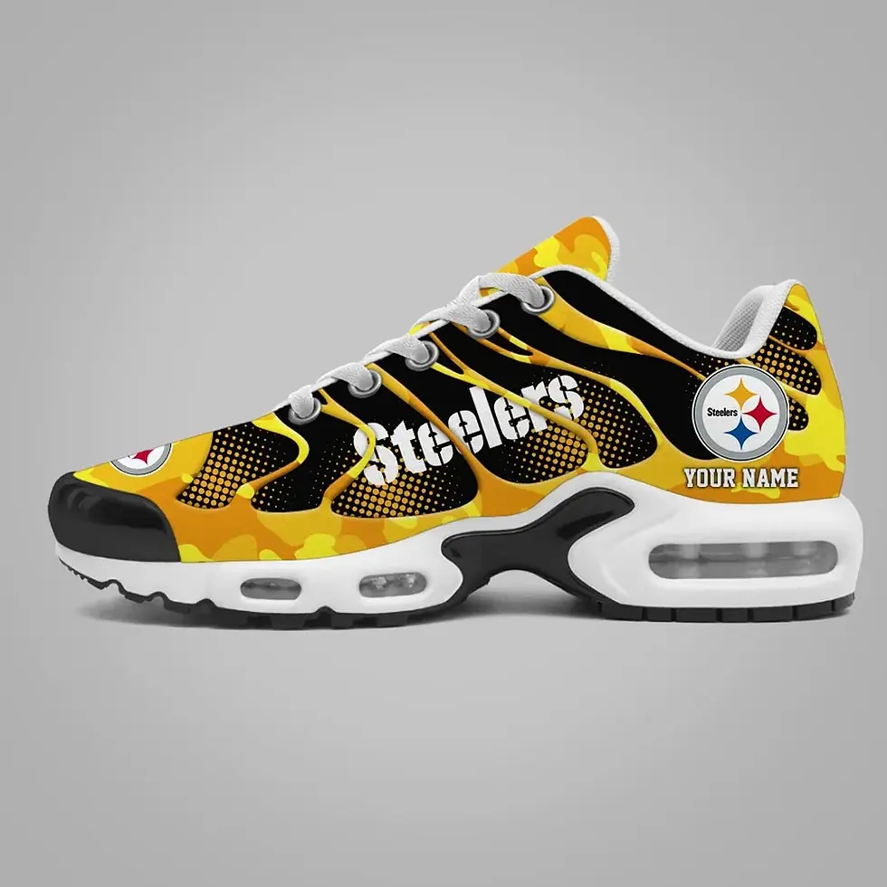 Thumbnail: Pittsburgh Steelers Personalized NFL Air Max Shoes