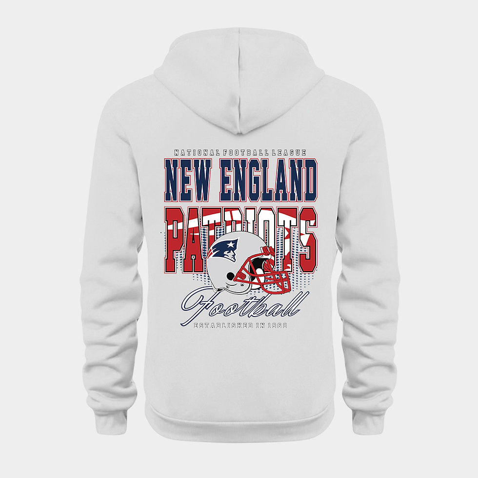 Thumbnail: New England Patriots White Quarter Zip Hoodie