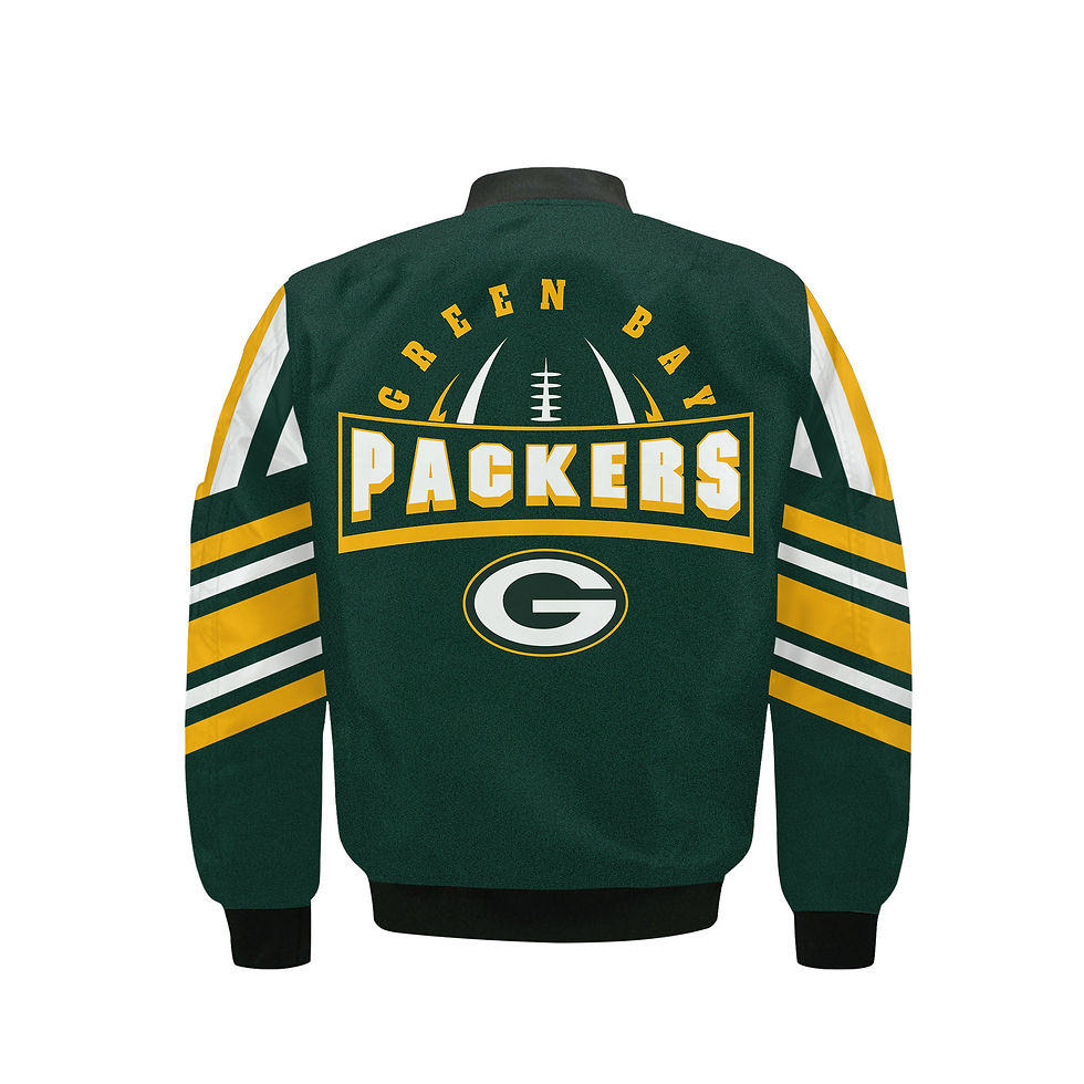 Thumbnail: Green Bay Packers Football Team 2024- 25 Immortal Faith Bomber Jacket