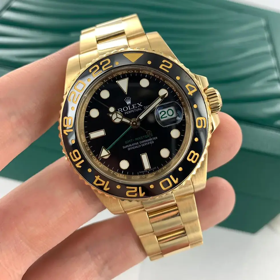 Thumbnail: Rolex GMT-Master II “Root Beer” Yellow Gold Black Dial