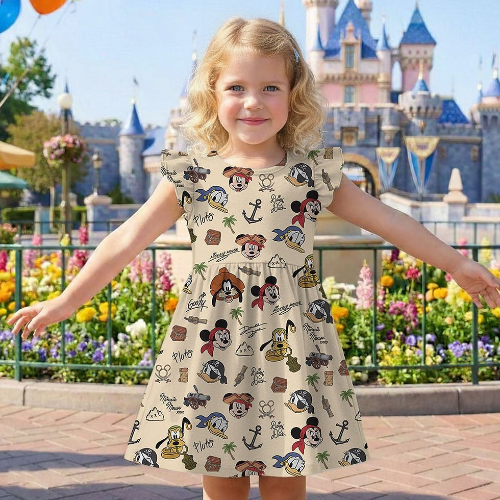 Thumbnail: Personalized Mouse Nautical Cruise Birthday Vacation Outfit, Dress