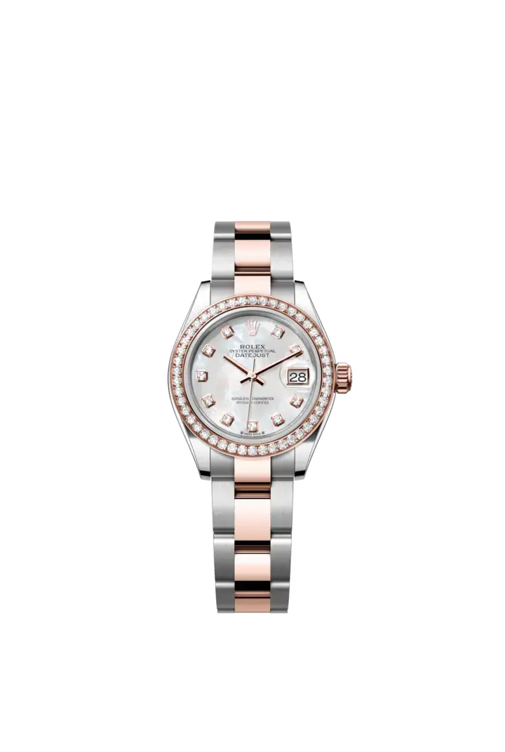 Rolex The Oyster Perpetual Lady-Datejust in Everose gold and Oystersteel