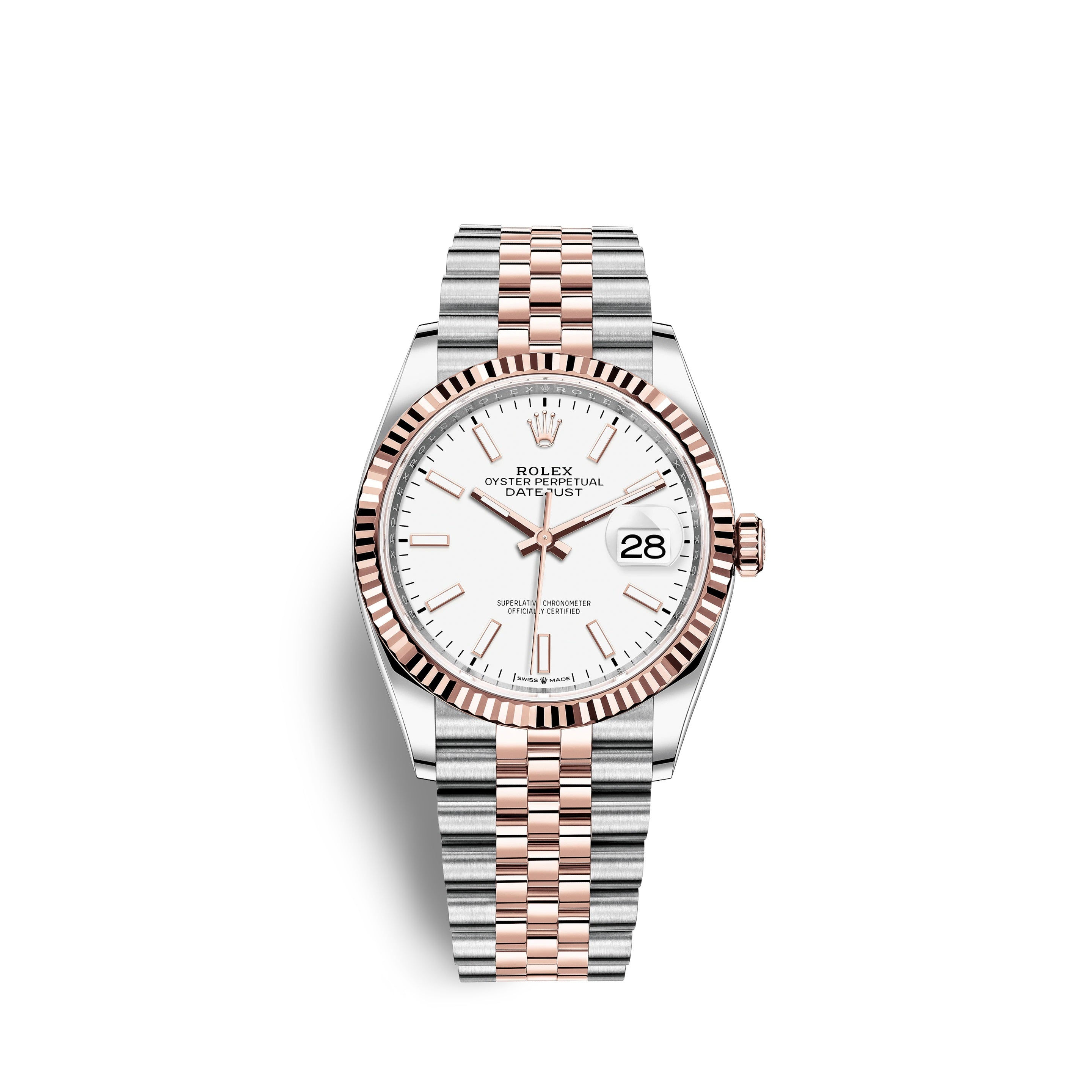 Rolex Datejust 36, 18k Everose Gold and Stainless Steel, 36mm Ref# 126231-0017