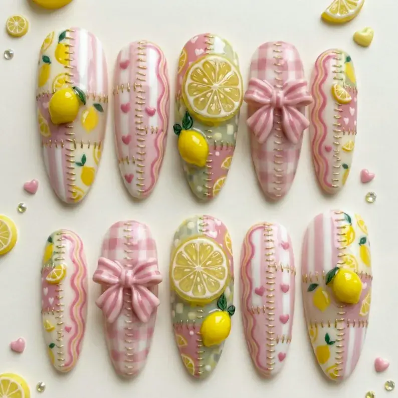 press on nails, custom press on nails, fake nails, Nails Art