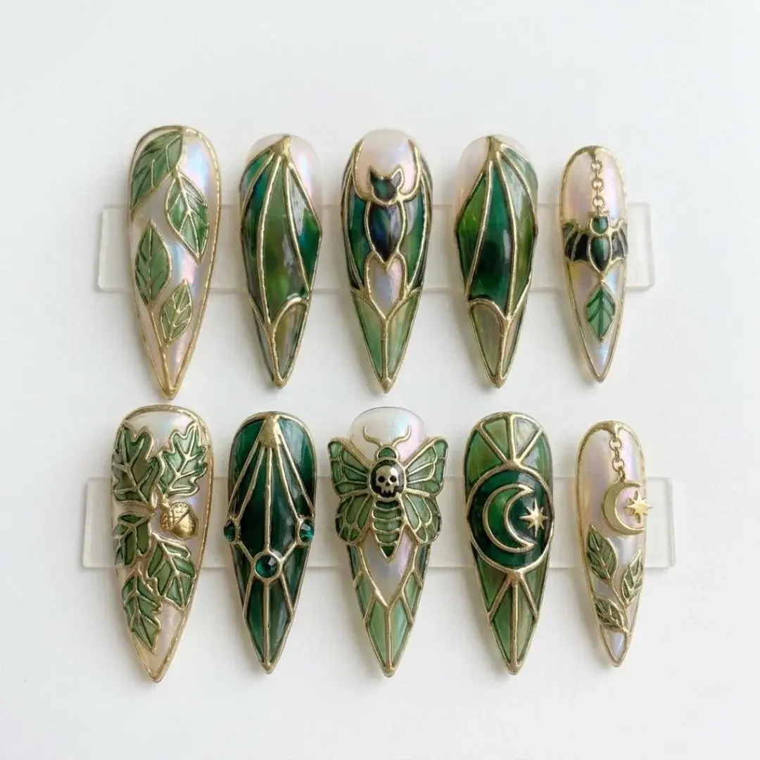 press on nails, custom press on nails, fake nails, Nails Art