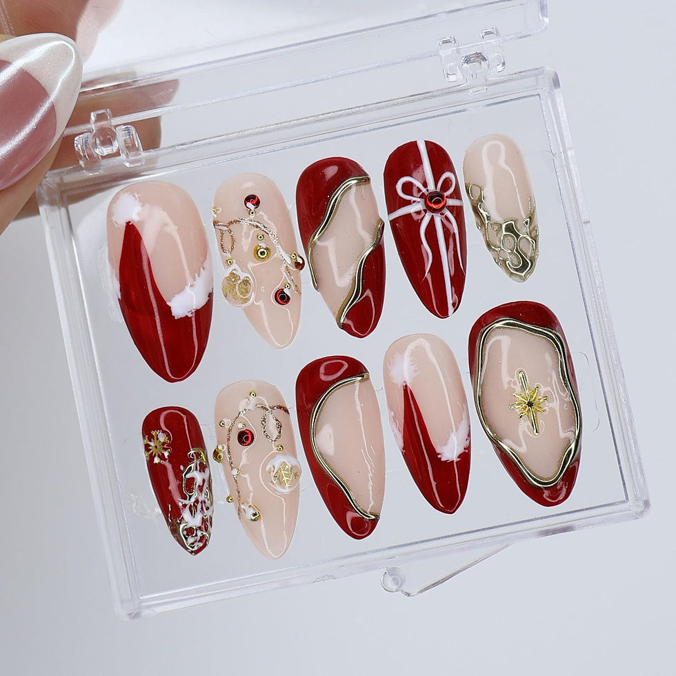 Thumbnail: press on nails, custom press on nails, fake nails, Nails Art