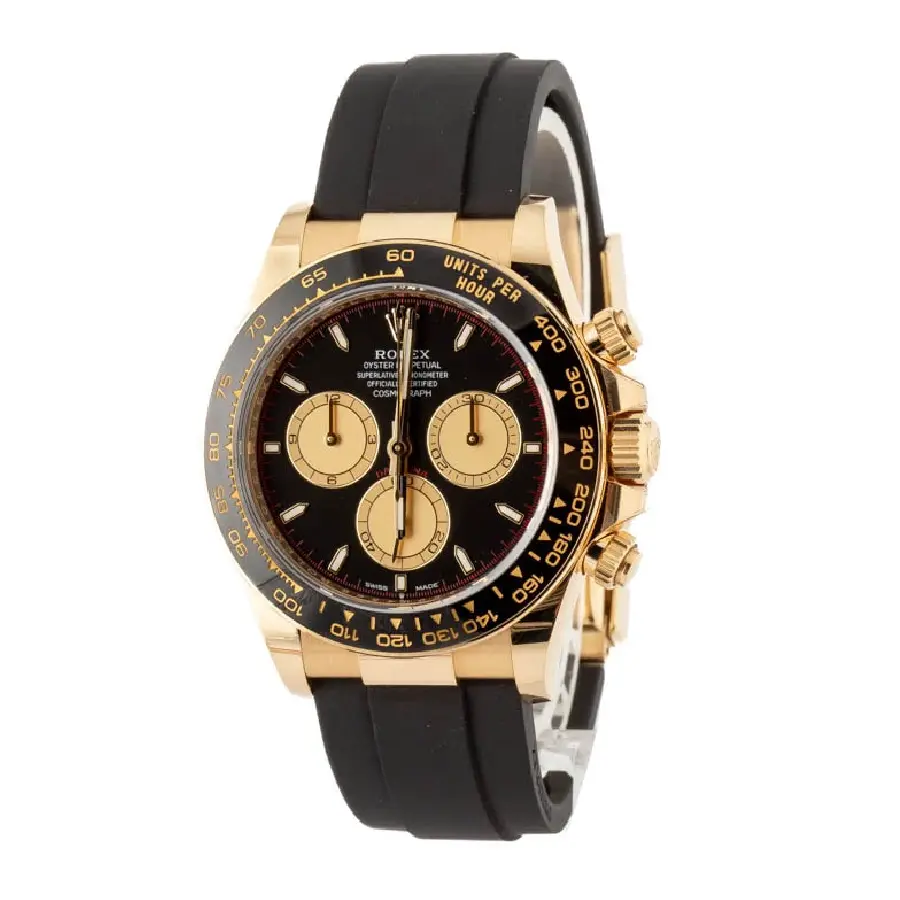 Thumbnail: Rolex Daytona 126518 Black Dial Rubber Strap Chronograph