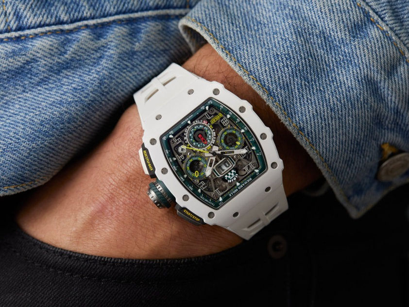 Thumbnail: Richard Mille RM11 “Le Mans Classic” White ATZ Ceramic Flyback Chronograph