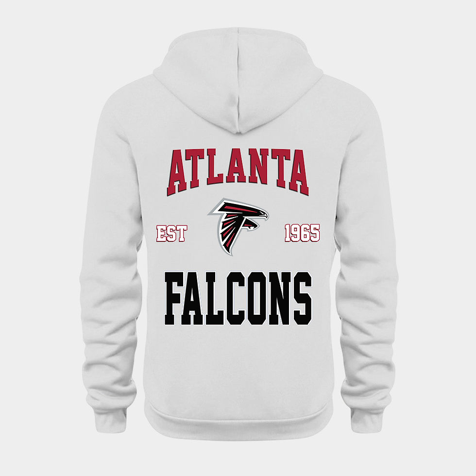 Thumbnail: Atlanta Falcons White Quarter Zip Hoodie