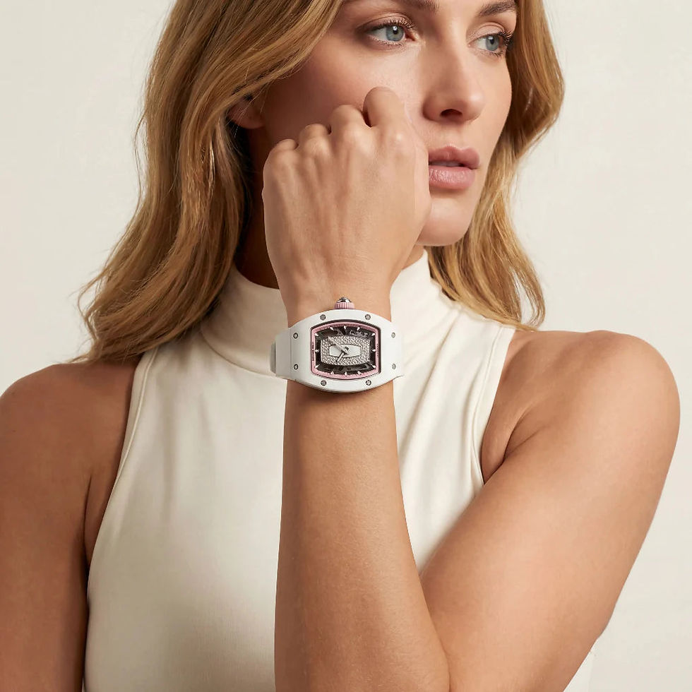 Thumbnail: Richard Mille RM White Pink Stone Set Watch