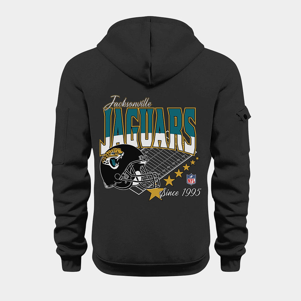 Thumbnail: Jacksonville Jaguars Black Quarter Zip Hoodie