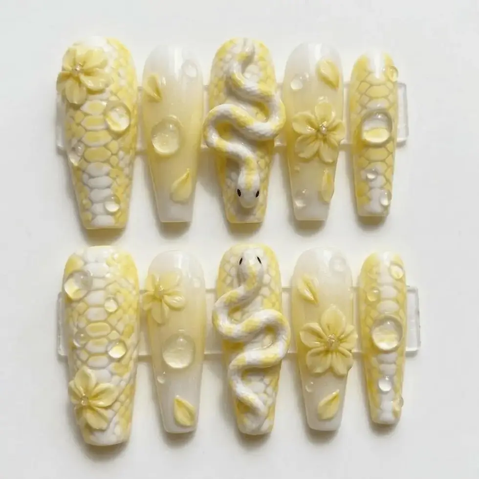 Thumbnail: press on nails, custom press on nails, fake nails, Nails Art