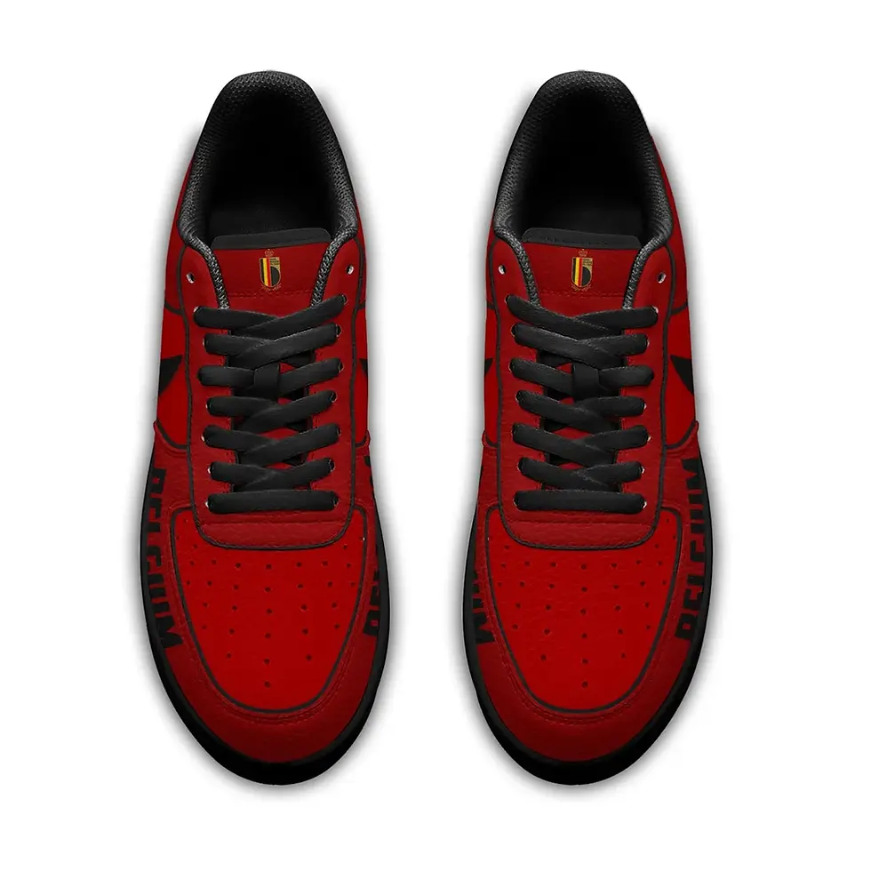 Thumbnail: Belgium Premium WC26 Soccer Fan Custom Air Force 1 - Air Jordan 1 Shoes Sneaker