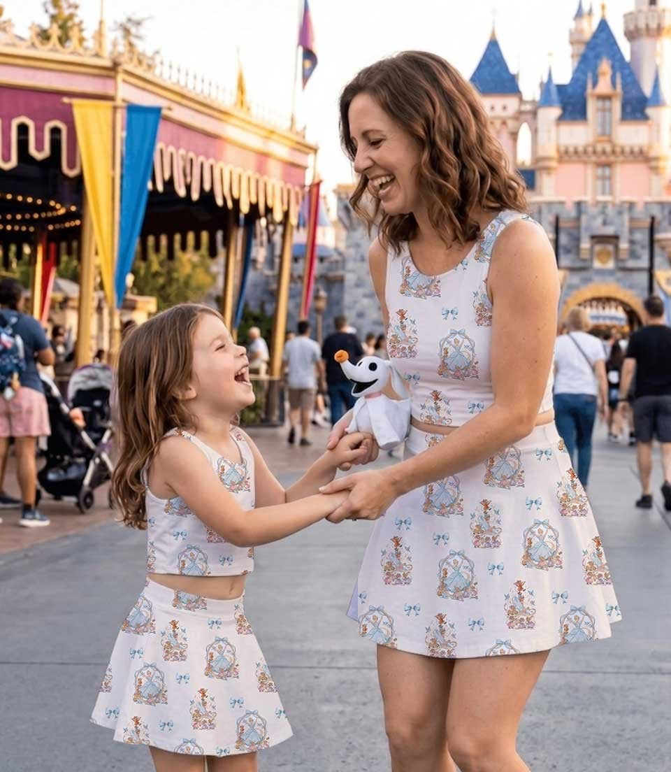 Thumbnail: Cinderella Princess Blue Fairy Tale Royal, Family Matching Dress Set
