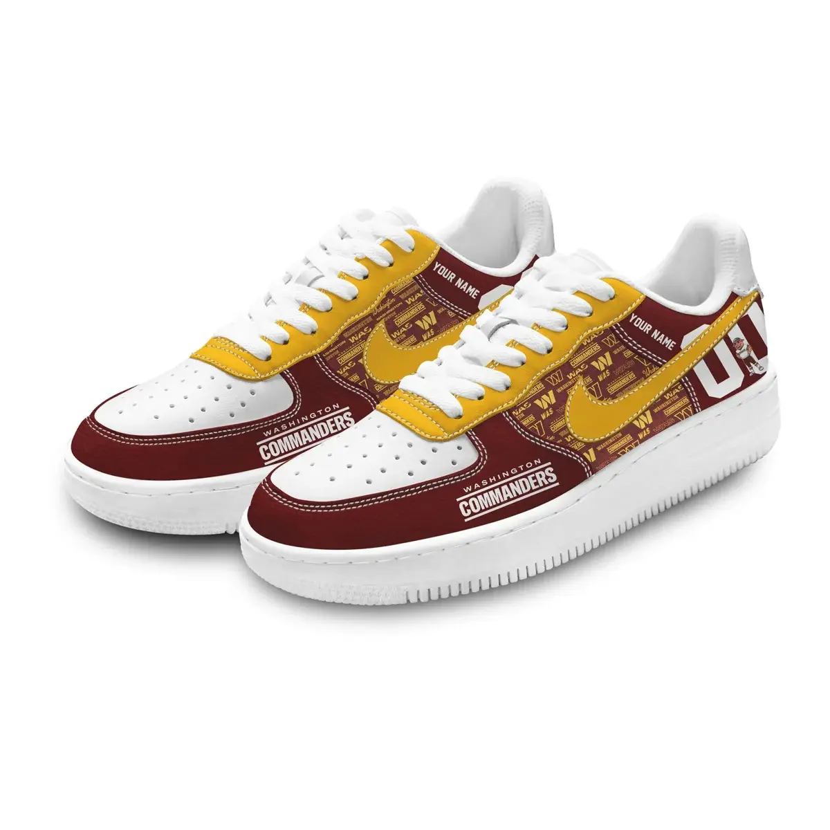 Washington Commanders Custom Air Force 1 - Air Jordan 1 Shoes Sneaker