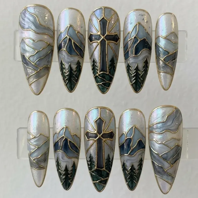press on nails, custom press on nails, fake nails, Nails Art