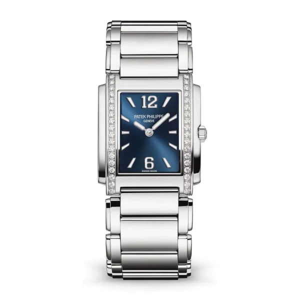 Patek Philippe Twenty~4 Quartz, Steel with Diamonds, 30mm Ref# 4910/1200A-001