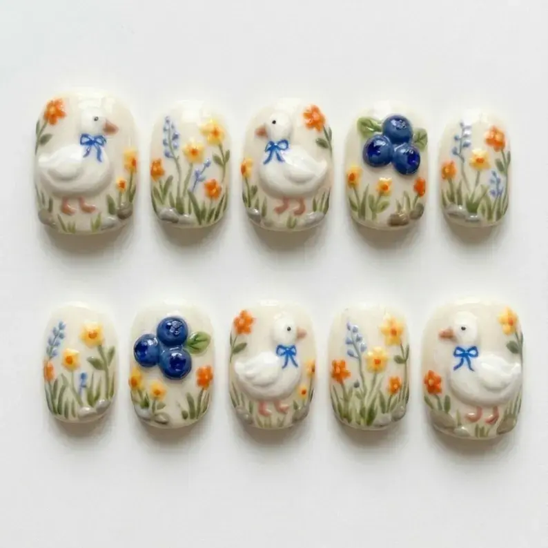 press on nails, custom press on nails, fake nails, Nails Art