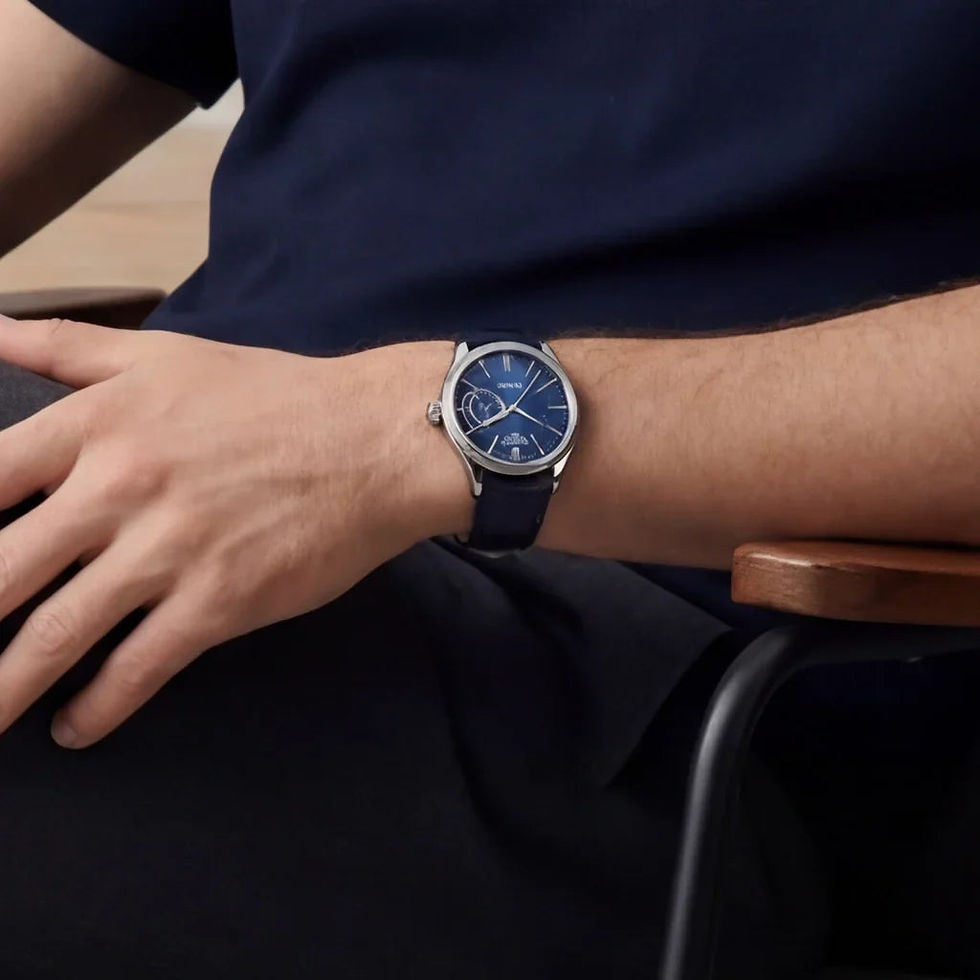 Thumbnail: Rolex Blue Dial Watch For Men
