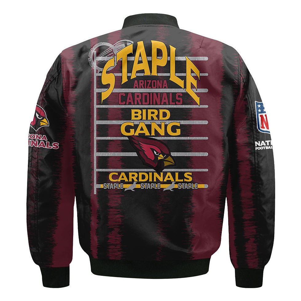 Thumbnail: Arizona Cardinals Football Team 2024 - 25 Independent, Individual Bomber Jacket