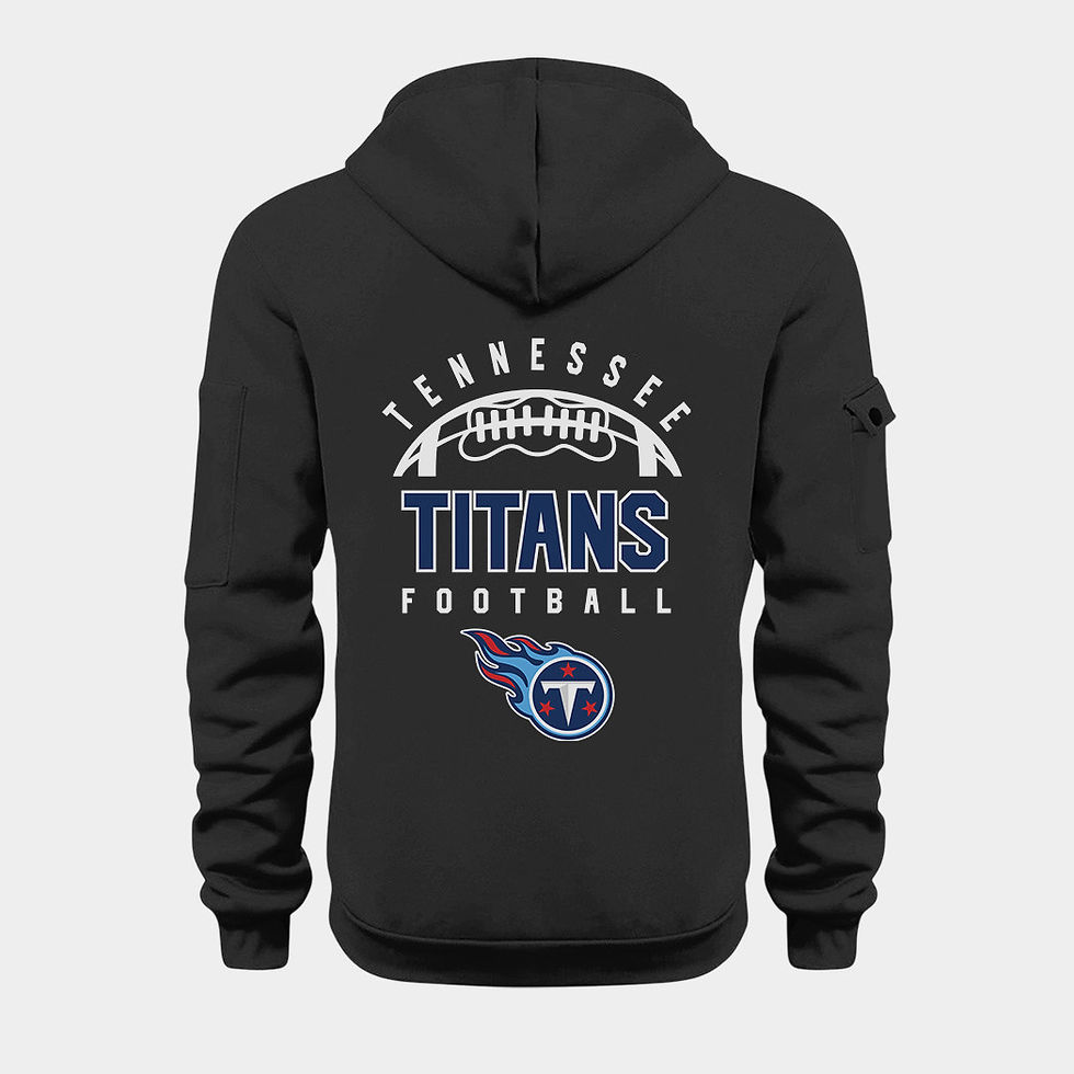 Thumbnail: Tennessee Titans Black Quarter Zip Hoodie
